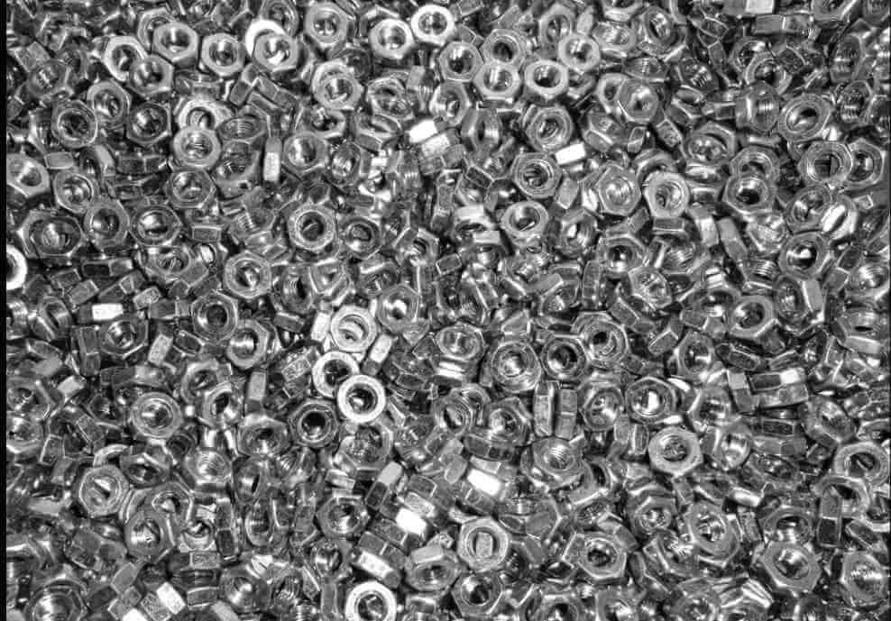 Nuts Bulk Jam 10-32 RH 500 Pack Grade 2 Plated Zinc Silver