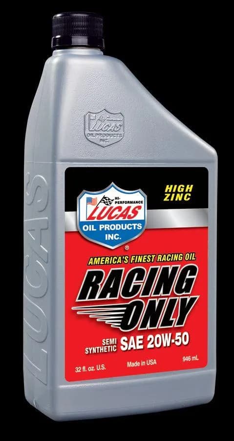 Semisynthetic SAE 20w50 Racing Motor Oil 1 Quart Case of 6