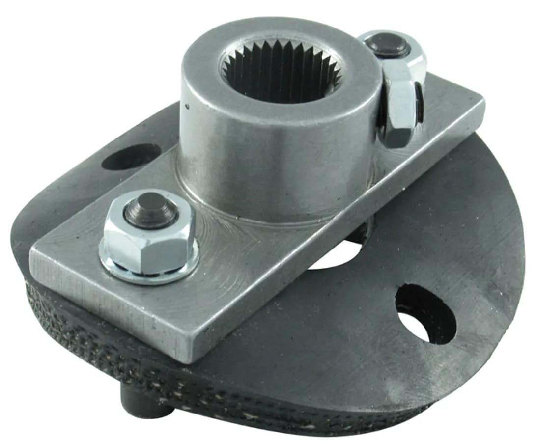 Borgeson - Steering Coupler - P/N: 990014 - OEM Style half rag joint steering coupler. Includes steering box side and rubber disc with hardware. Fits 3/4 in.-36 spline.