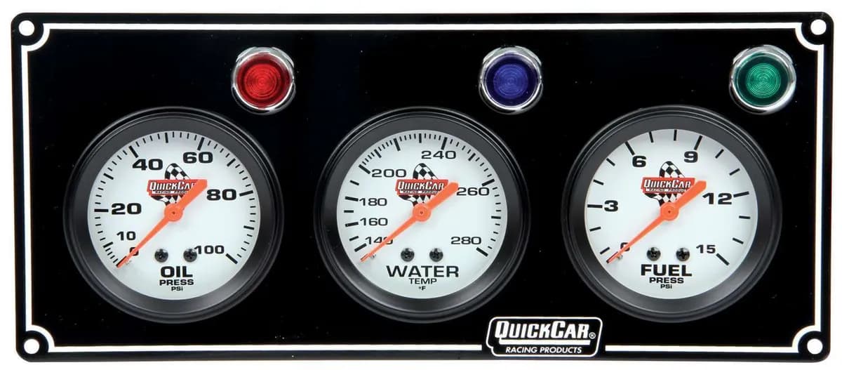 3 Gauge Panel OP/WT/FP Black