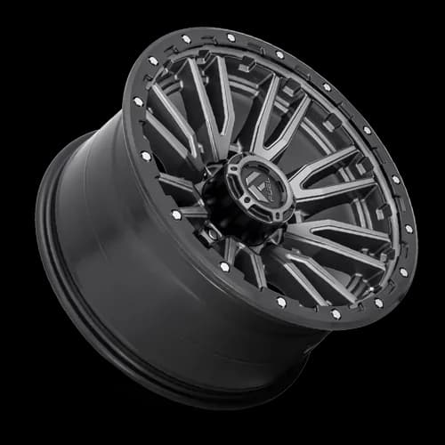Aluminum Wheels 20X9 Rebel D680 8 On 180 Matte Gunmetal Gray Black Bead Ring 124.3 Bore 1 Offset Fuel Off Road Wheels