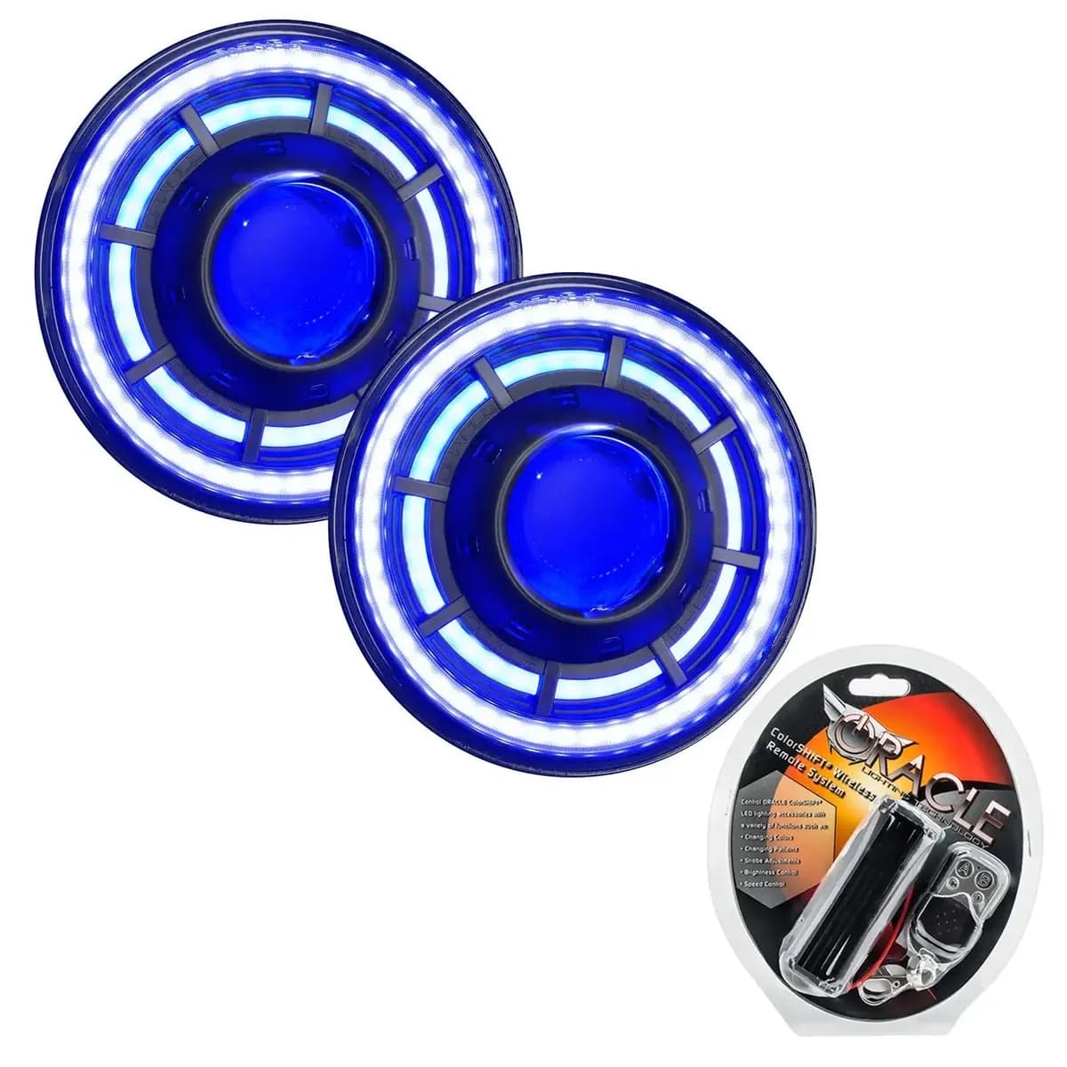 Oracle Oculus 7" ColorSHIFT Bi-LED Projector Headlights for Jeep JK