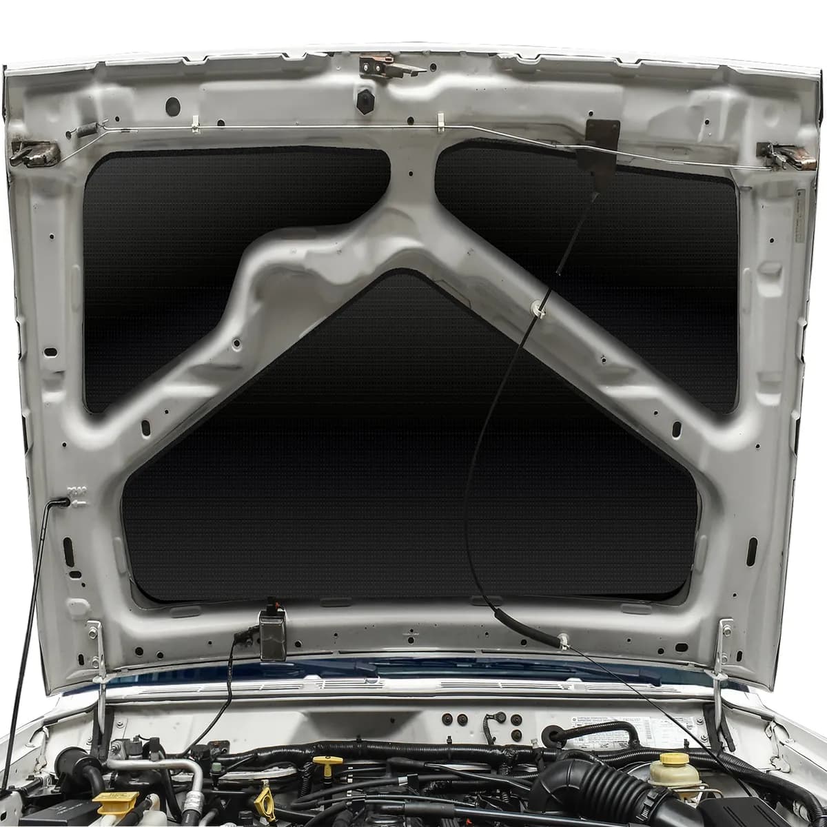 8401 Cherokee XJ Under Hood Liner Kit Peel & Stick Black