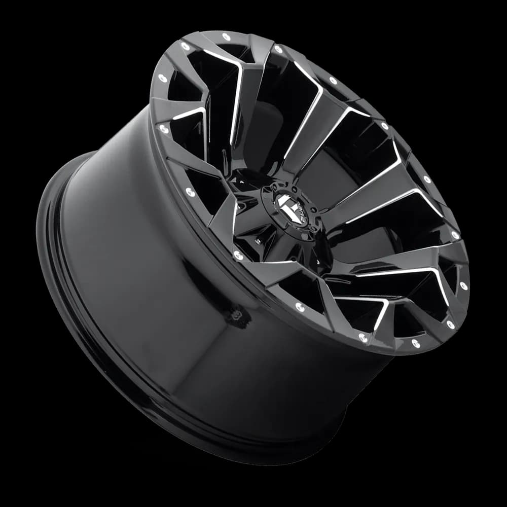 Aluminum Wheels 20X10 Assault D546 6 On 135/6 On 139.7 Matte Black Milled 106.1 Bore -19 Offset 8 Spoke Fuel Off Road Wheels