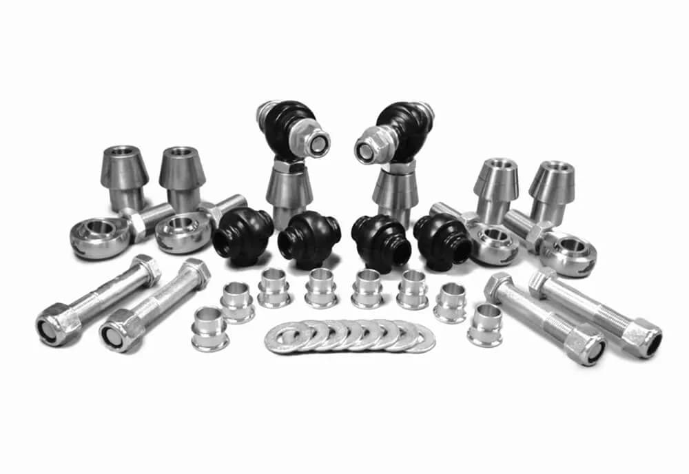 Steinjäger Heims, Nuts, Bungs, Spacers Rod End Kits 3/4-16 RH and LH Chrome Moly Housing, Nylon Race Fits 1.500 x 0.250 Tubing 6 Rod Ends