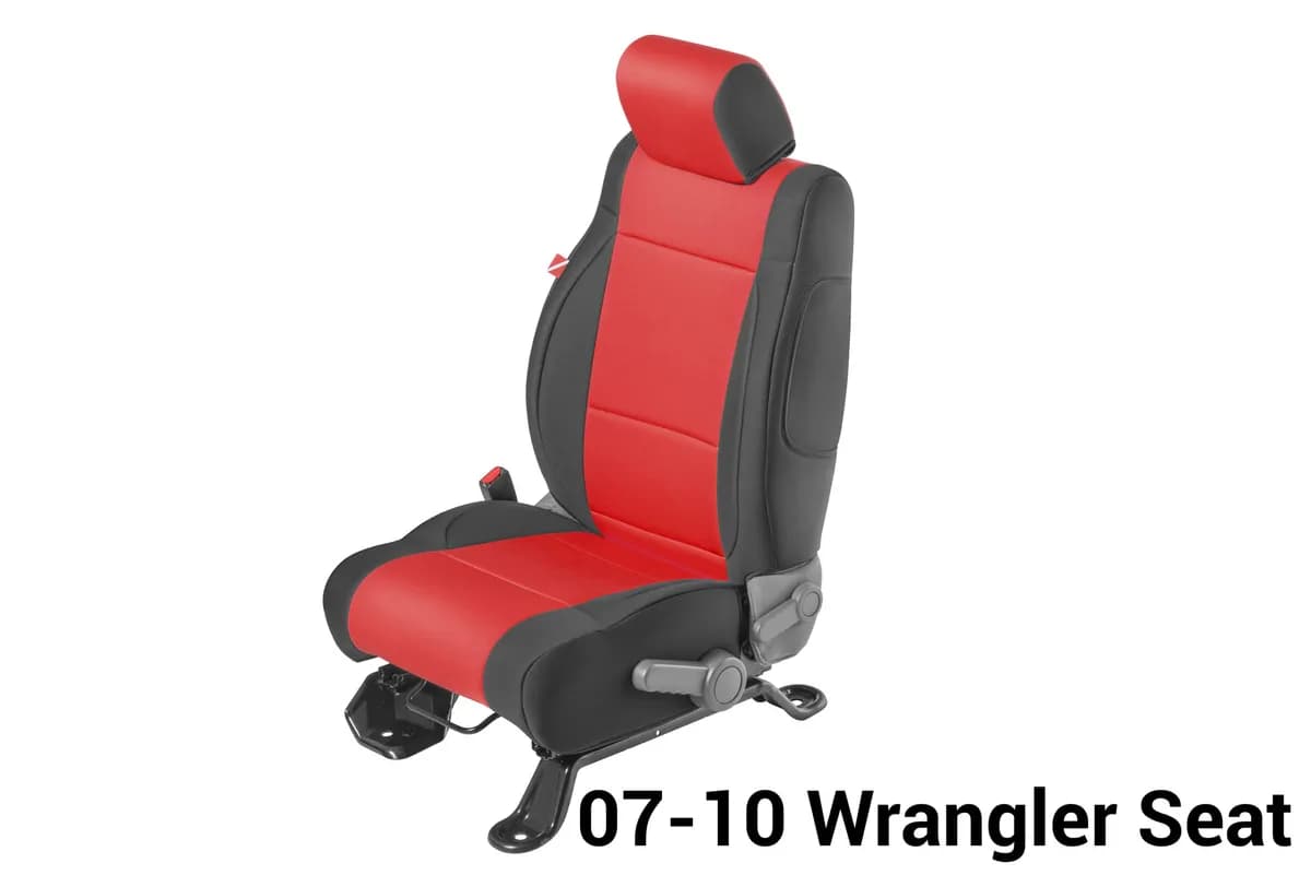 Wrangler JK Unlimited Seat Cover for 08-10 Jeep JK Unlimited Red Neoprene Pair Diver Down