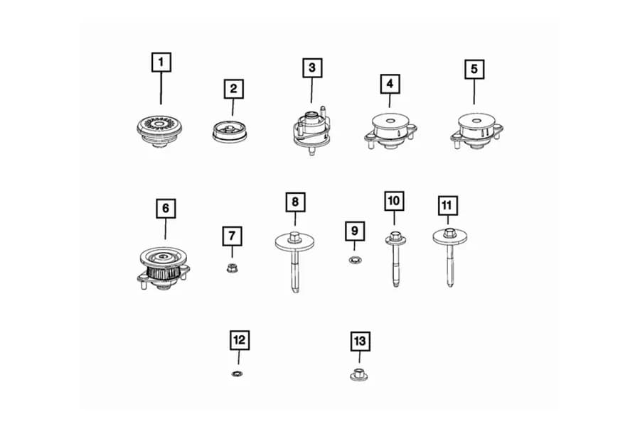 06509458aa - Mopar Body Hold Down Screw JL