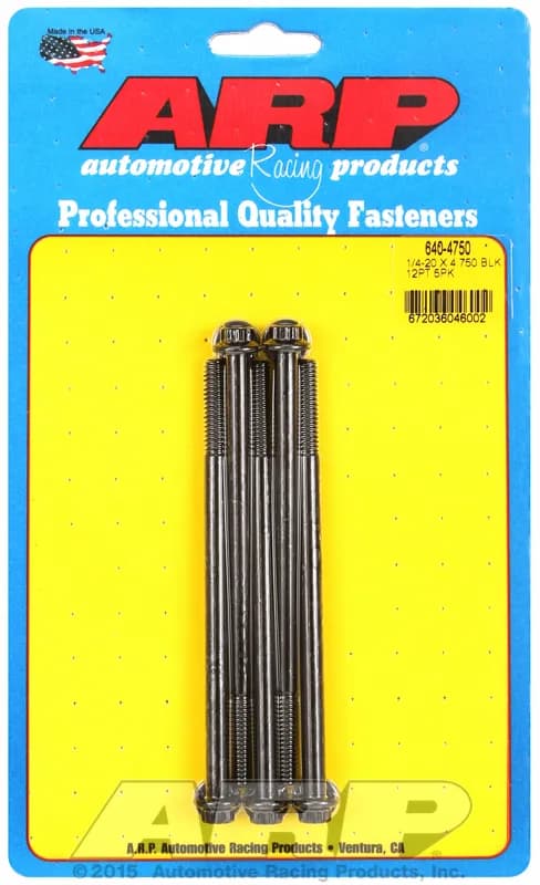 1/420 X 4.750 12pt Black Oxide Bolts