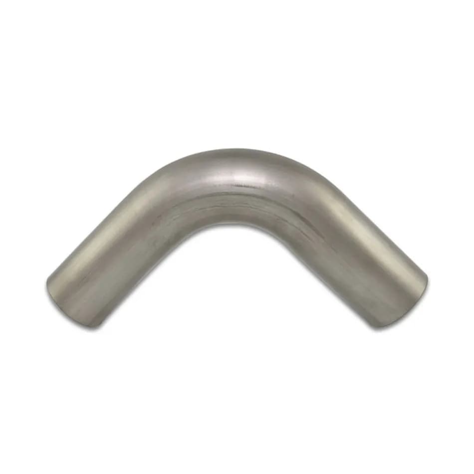 90 Degree Titanium Tubing; 2.5 in. Tube OD; 3.9375 in. Centerline Radius; 5 in Leg Length; 0.047 in. Thickness;