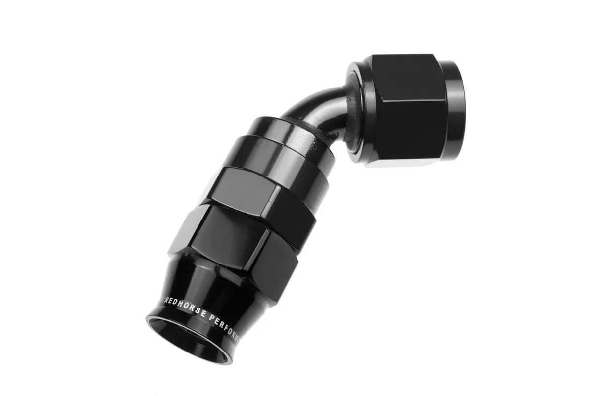 06 an 60 Degree Ptfe Reusable Hose End Black
