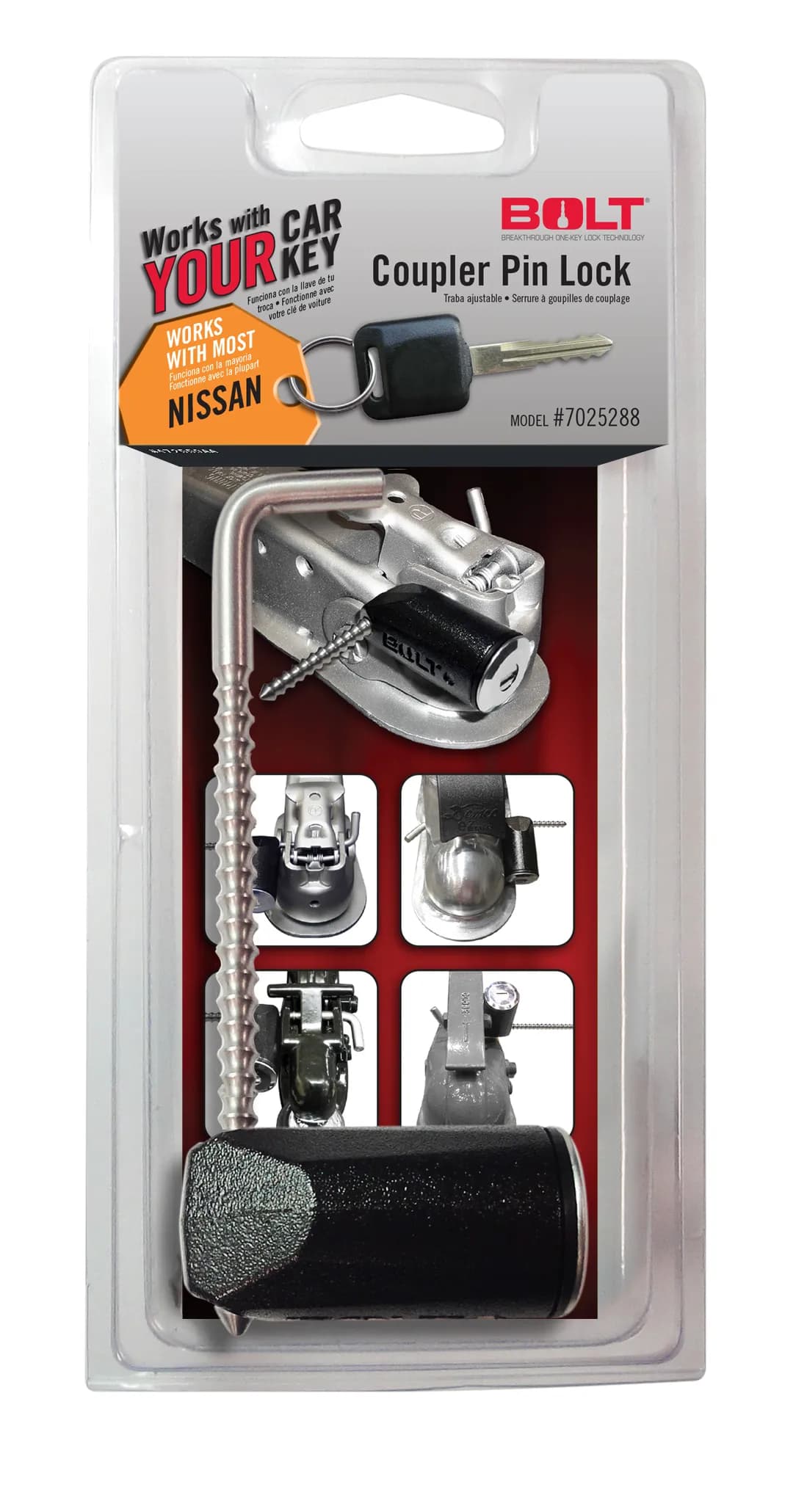 (Clamshell)nissan Vehicles Coupler Pin Lock