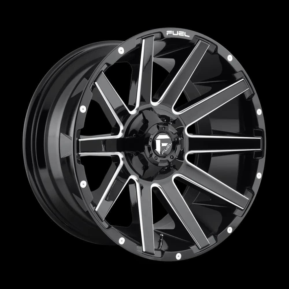 Contra 18x9 6x135.006x139.70 Gloss Black Milled 1 mm