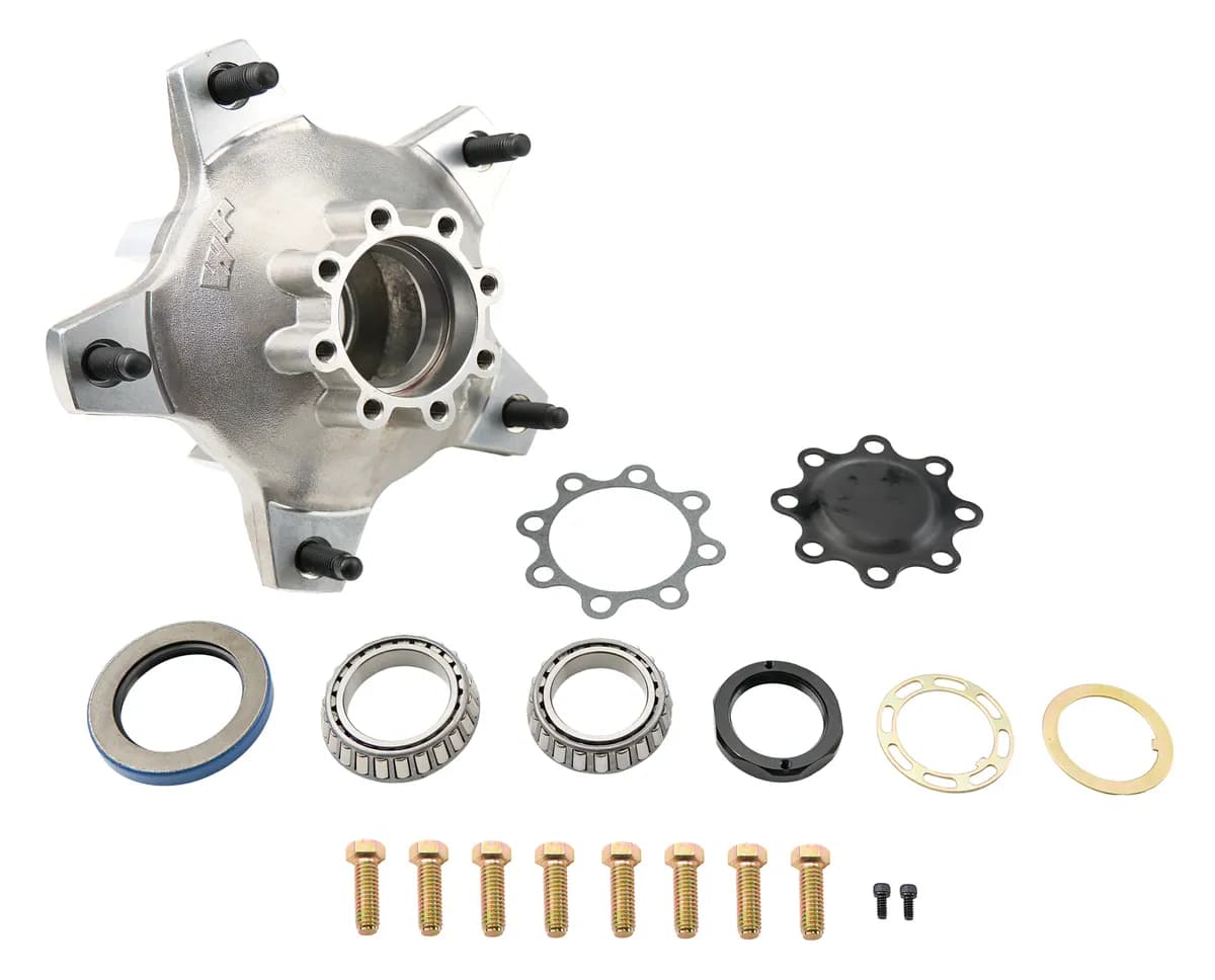 Hub Kit Front Wide 5 8-Bolt Aluminum