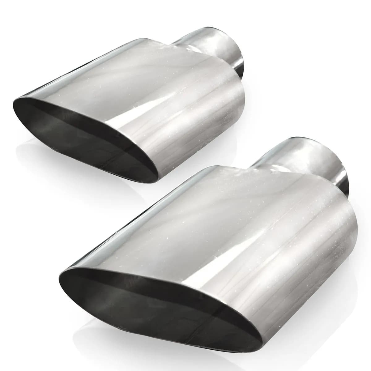 Stainless Works Big Oval Exhaust Tips 3in Inlet priced per pair