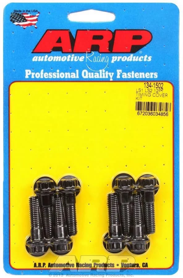 Ls1/Ls2 12pt Bolt Head Black Oxide Timing Cover Bolt Kit