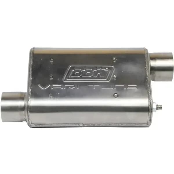 Bbk Performance Parts 31035 Universal 3 Inch Varitune Adjustable Muffler Double Offset (439 Stainless)