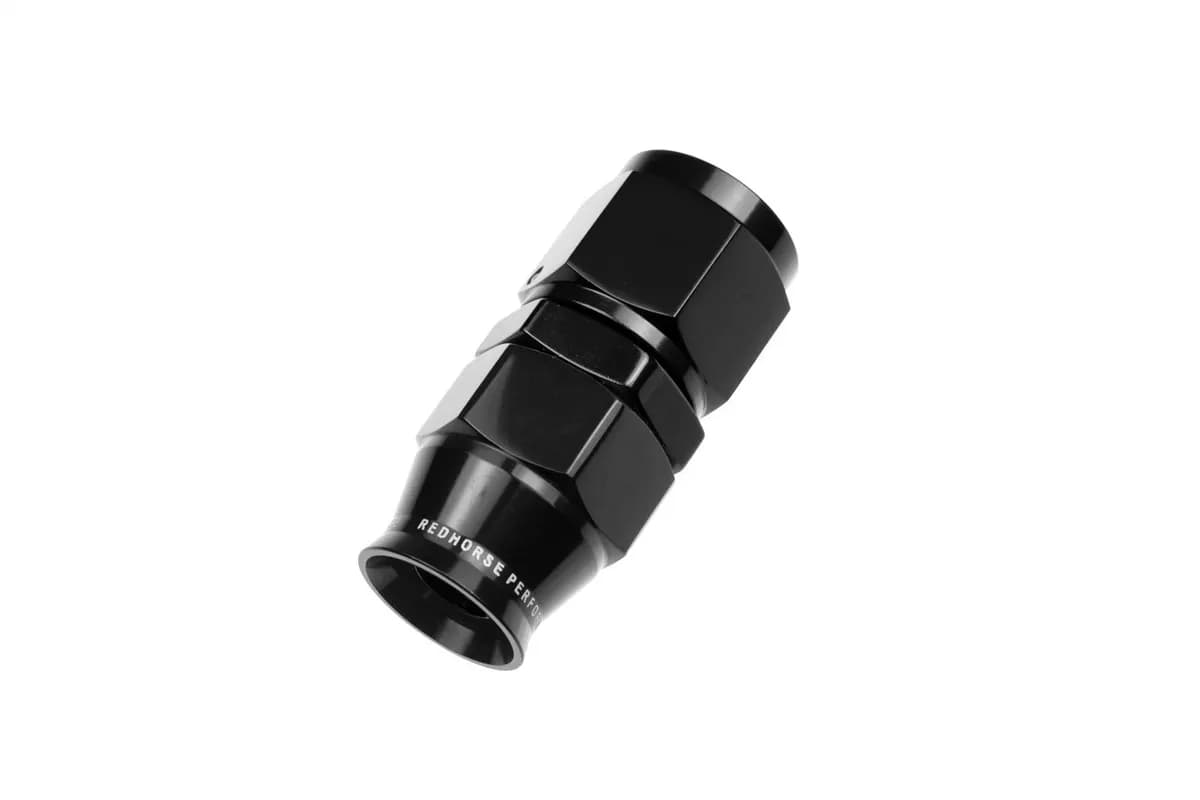 10 an Straight Ptfe Reusable Hose End Black