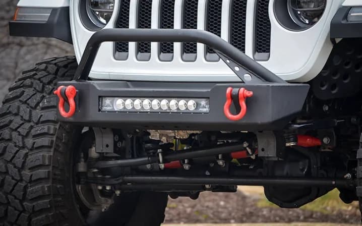 Bumpers 2019 to Present Bull Bar and Fog Lights Texturized Black Bull Bar