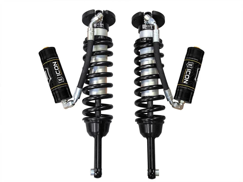 ICON 2005-2023 Toyota Tacoma, 0-3.5"/0-2.75" Lift, Front, V.S. 2.5 Series Coilover Kit, Extended Travel, Remote Reservoir, Pair