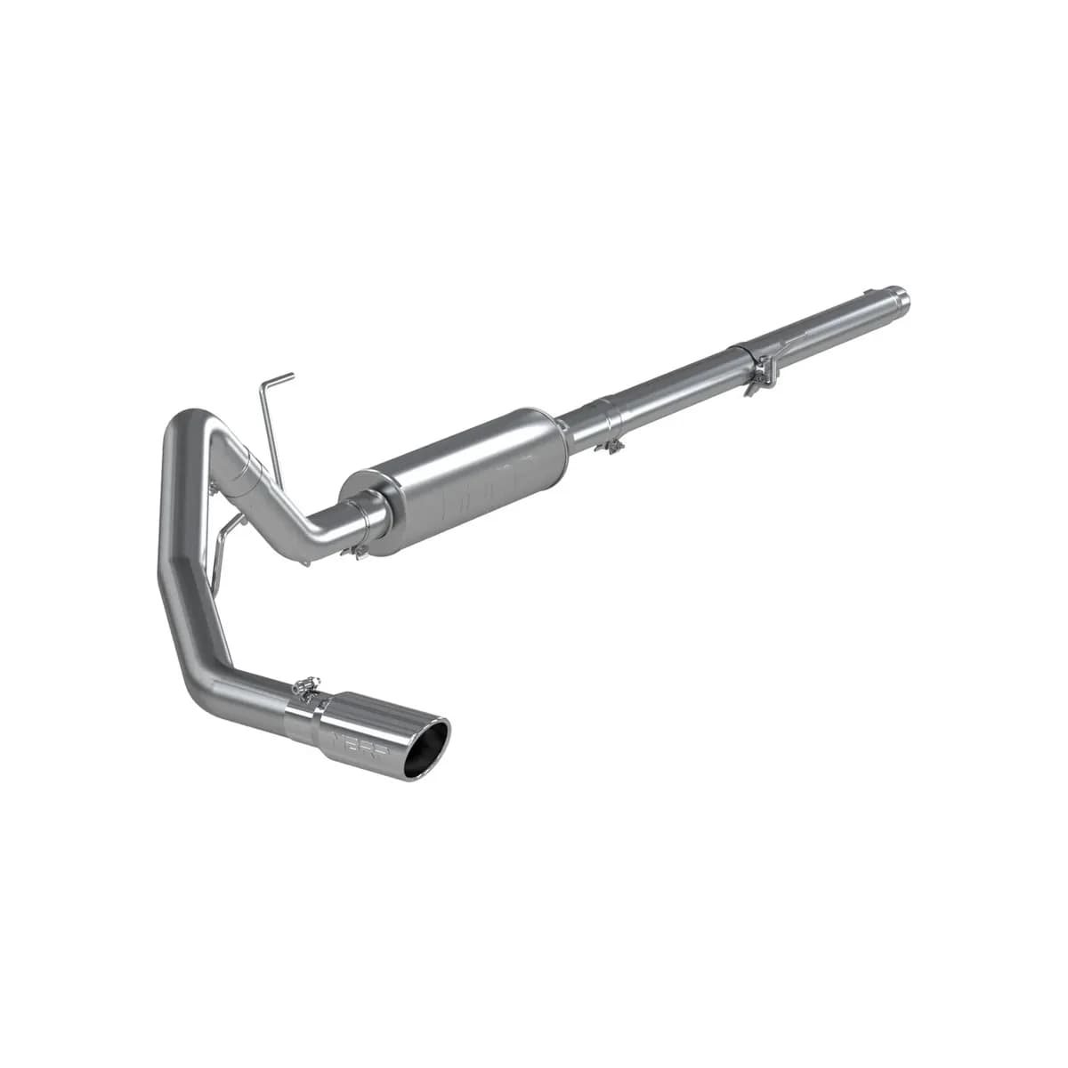 Armor Lite Cat Back Exhaust System; 3 in.; Incl. Ext. Pipe/Mid Pipe/Muffler/Tailpipe/Hardware/4 in. OD Tip; Single Side Exit; Aluminized;