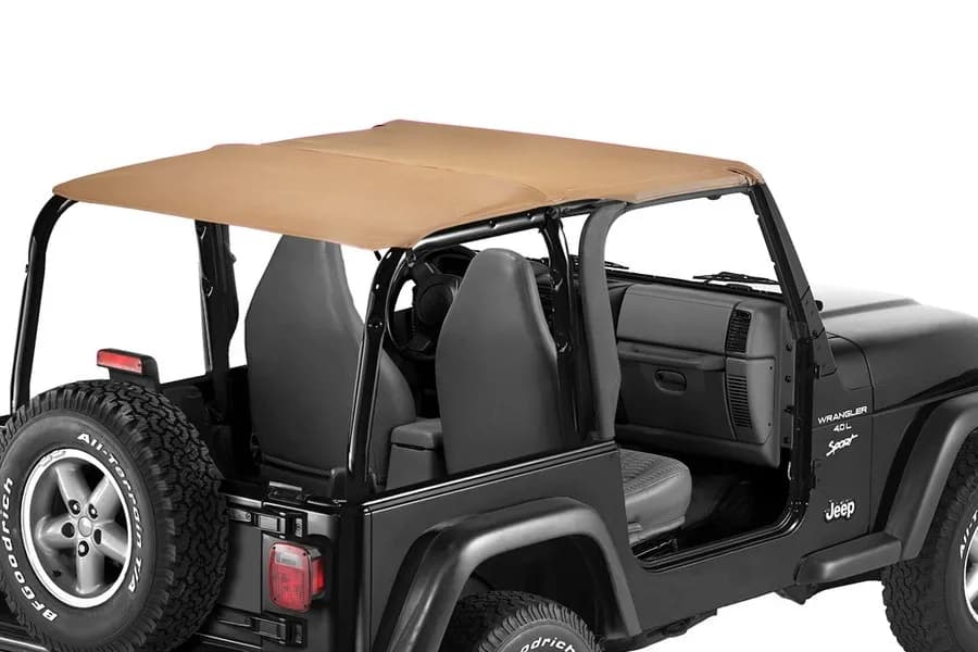 Bestop Strapless Bikini Top for 1992-1995 Jeep Wrangler YJ - Spice