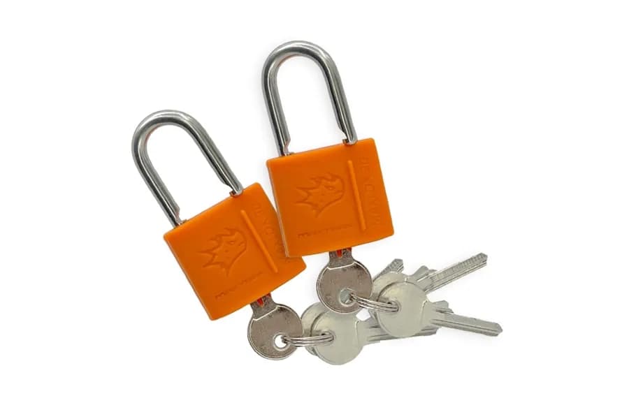 Maxtrax Maxlox 30mm Heavy Duty Stainless Steel Padlock With Silicone Cover Dual Pack