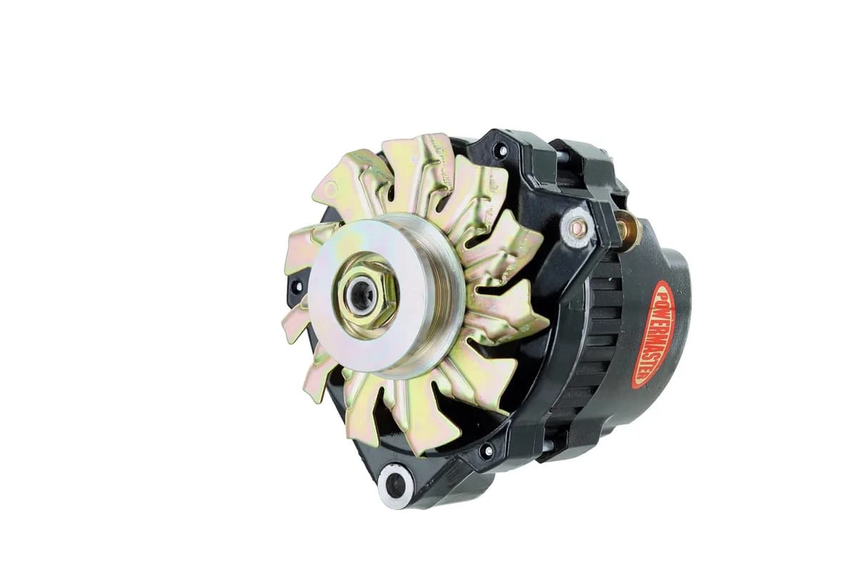 Alternator; CS130; Offset Right; Rear Battery Post; 140 Amp; 1 Groove V Type Pulley; Black Finish;