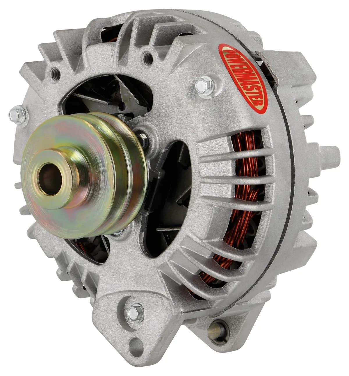 Alternator; Squareback; 95 Amp; 2 Groove V Type pulley; OE Only; Natural Finish;