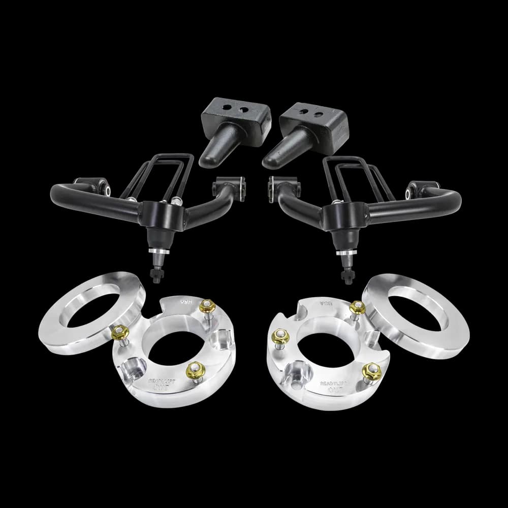 3.5 Coil Spring Spacer Front-4.0 Flat Block Rear-2 Piece Drive Shaft 2017 Ford F250f350