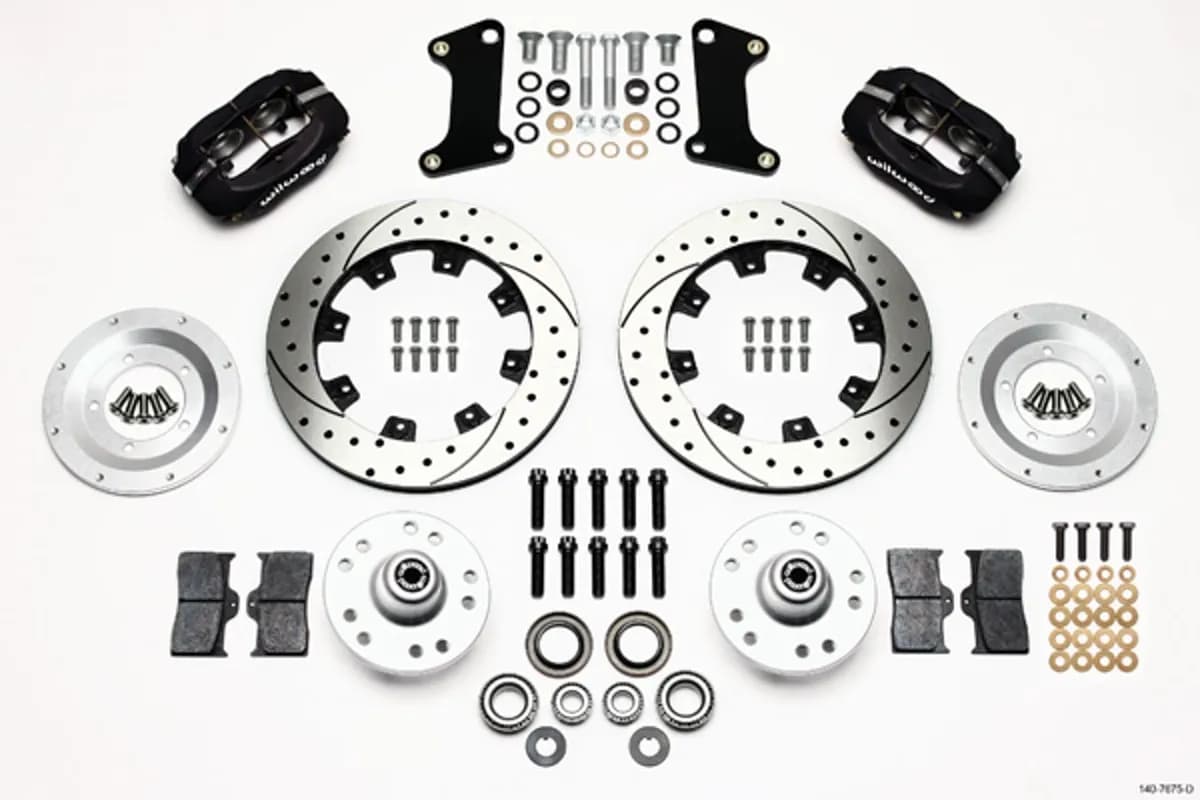 1960 - 1982 Buick, Chevrolet, Ford, GMC, Mercury, Oldsmobile, Pontiac Forged Dynalite Big Brake Front Brake Kit (Hub) - 140-7675