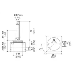 Bulb D3s Pk32d-5 4300 k 42v 35w