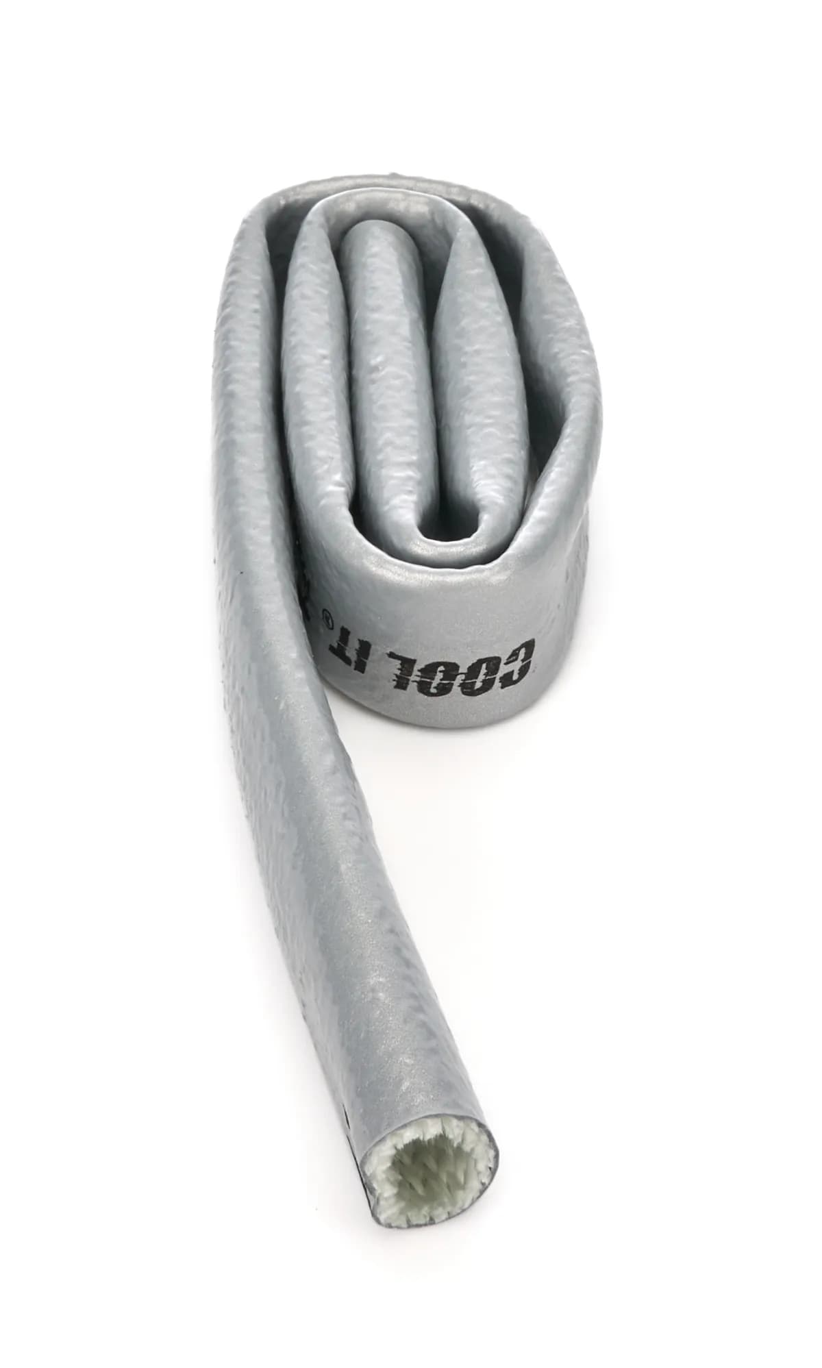 Heat Sleeve 1 Inch x 3 Foot Braided Fiberglass 500-2200 Degree F Silver Thermo Tec
