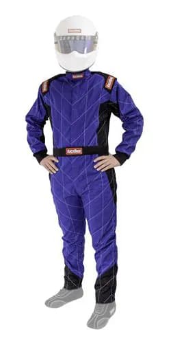 One Piece Single Layer Racing Driver Fire Suit Sfi 3.2a 1 Blue Xlarge