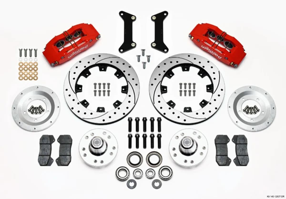 1978 - 2003 Buick, Chevrolet, GMC, Isuzu, Oldsmobile, Pontiac Forged Dynapro 6 Big Brake Front Brake Kit (Hub) - 140-12837