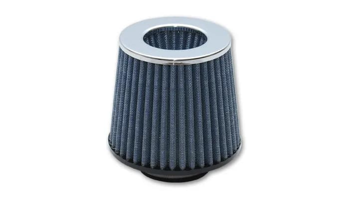 Air Filter; 4.5 in. Inlet ID; 4.75 in. Filter Cap OD; 6 in. Filter Base OD; 6.375 in. Height; Open Finnel Performance; Chrome Cap;