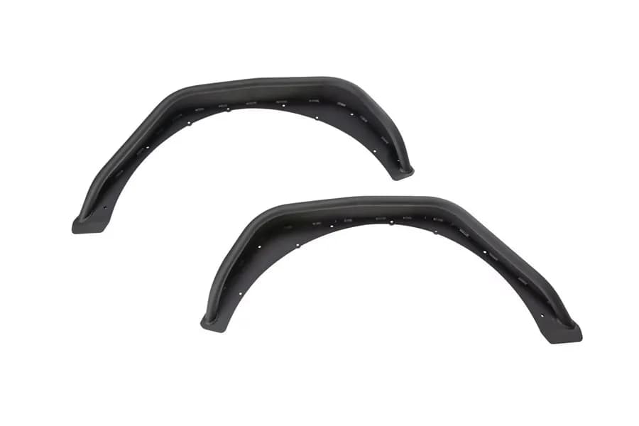 Rugged Ridge HD Rear Steel Tube Fenders, Pair - Black - JL