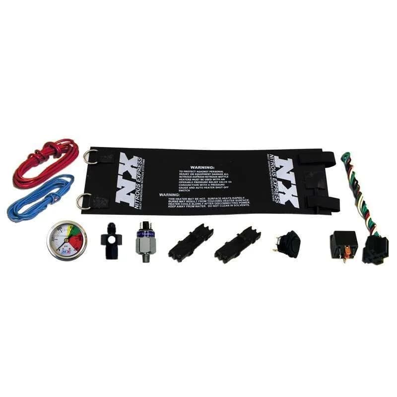 Nitrous Express - Heavy Duty Fully Automatic Bottle Heater (4an) w/ Gauge 14amps - 15939