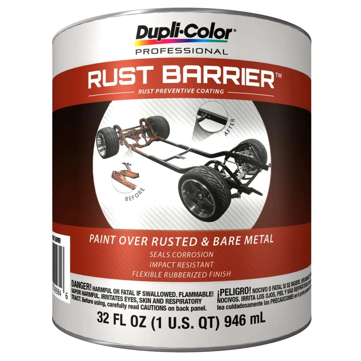 Duplicolor Rust Barrier Rust Preventive Coating Black Quart 32 oz