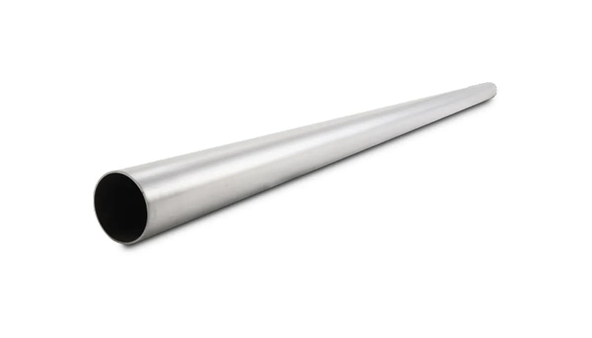 Straight Stainless Steel Tubing; 2.75 in. OD; 5 ft. Length; 0.065 in. Wall Thickness; 304 Stainless Steel; Brushed;