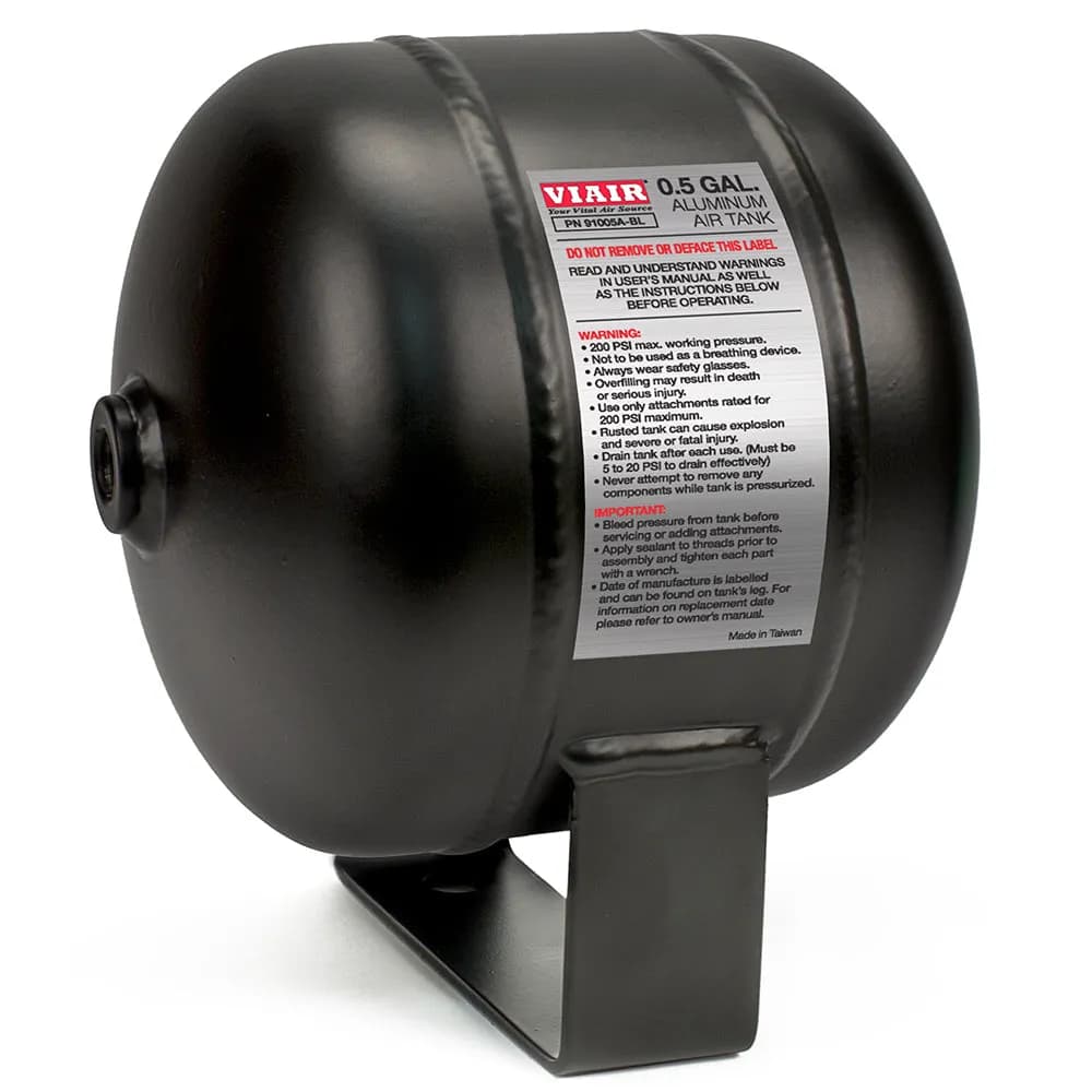 2.5 Gallon Aluminum Tank(Six 1/4in Npt Ports 200 PSI Rated)