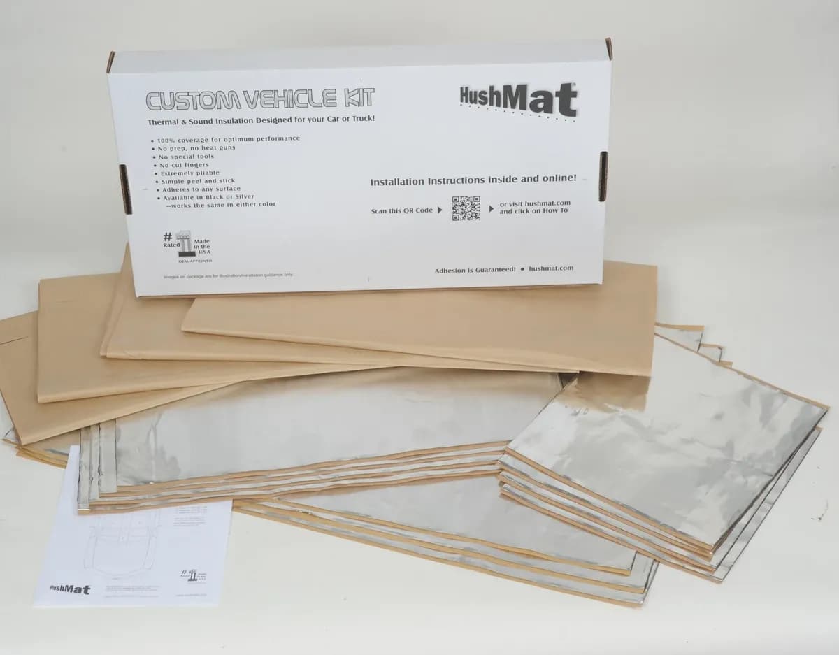 High Top Day Cab And Floor Insulation Kit Polymer Black Backing Silver