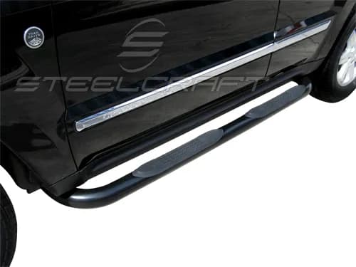 Steelcraft - 3 in. Round Sidebars - Black - 220420