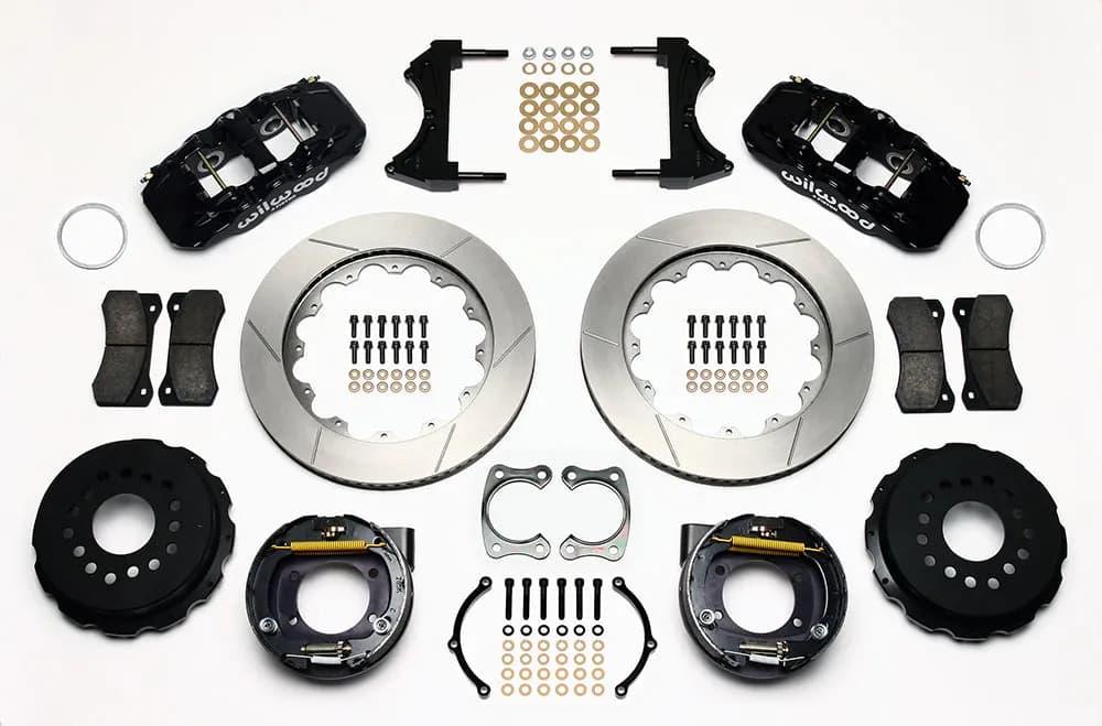 Wilwood AERO4 Rear P-Brake Kit 14.00in Big Ford 2.36in Offset