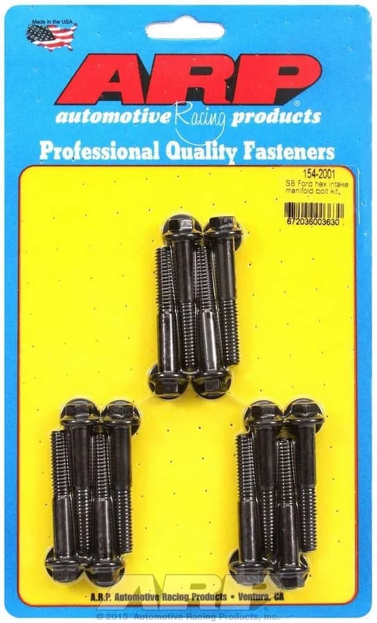 Sb Ford Hex Intake Manifold Bolt Kit