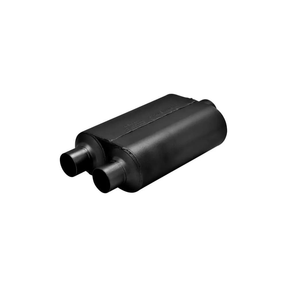 Super 40 Series Muffler 3.00in IN (C) / 2.50in OUT (D): ea 16 Gauge 409S Stainless Steel