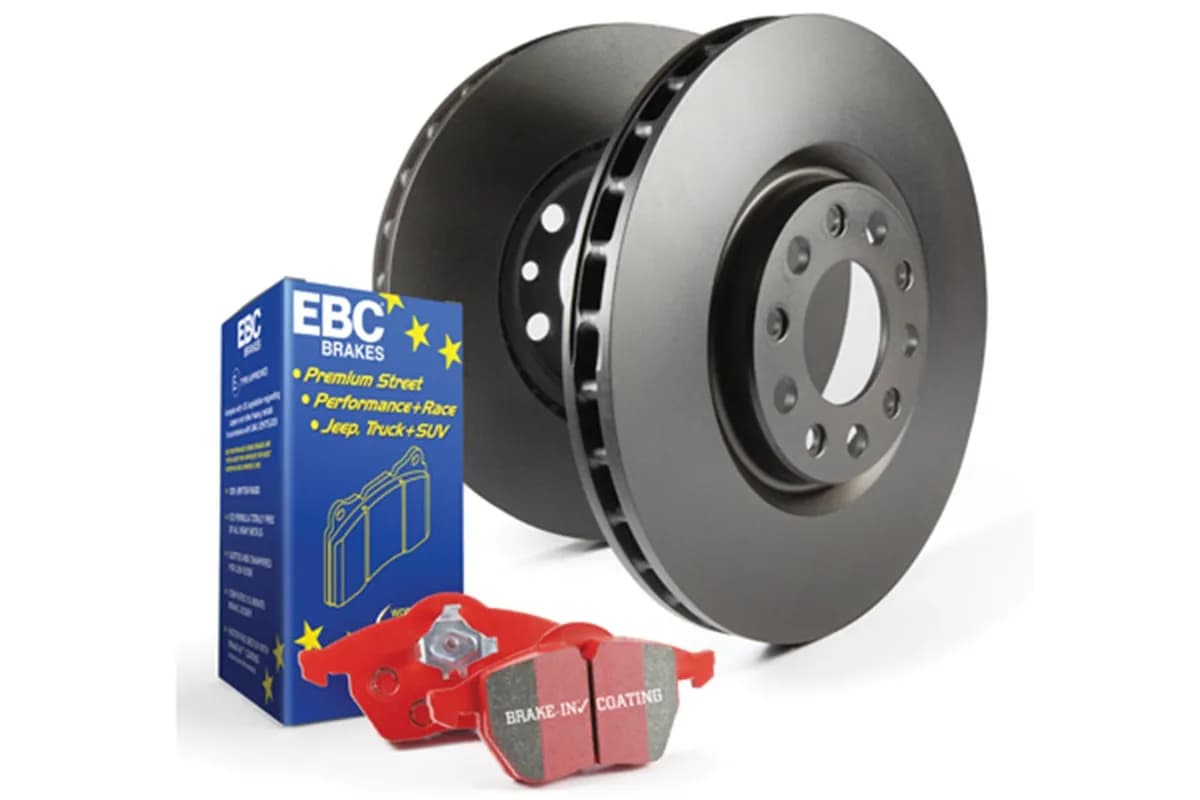 S12 Kits Redstuff and RK Rotors; Rear; FMSI Pad No. D1780; Vented; 5 Bolt Holes; 356mm Dia.; 36mm Height; 28mm Thick;