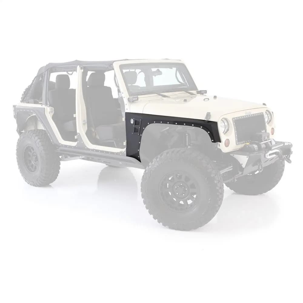 0718 Wrangler Xrc Front Fenders Armor/Sold as Pair/Black Textured