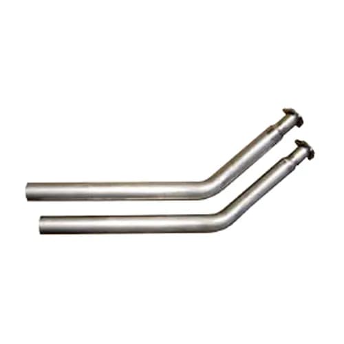 Exhaust Manifold Down Pipe 64-81 Chevy Small Block 3 Bolt Hardware Not Incl Natural 409 Stainless Steel Pypes Exhaust
