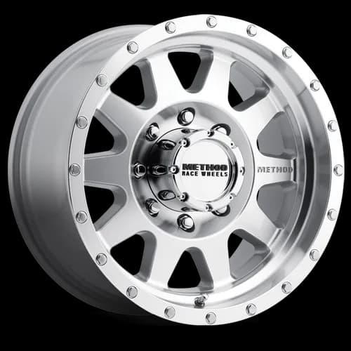 Aluminum Wheels 18x9 The Standard MR301 Bolt Pattern 8 On 165.1 Offset 18 Lip Size 2.68 Machined SL Clear Coat Method