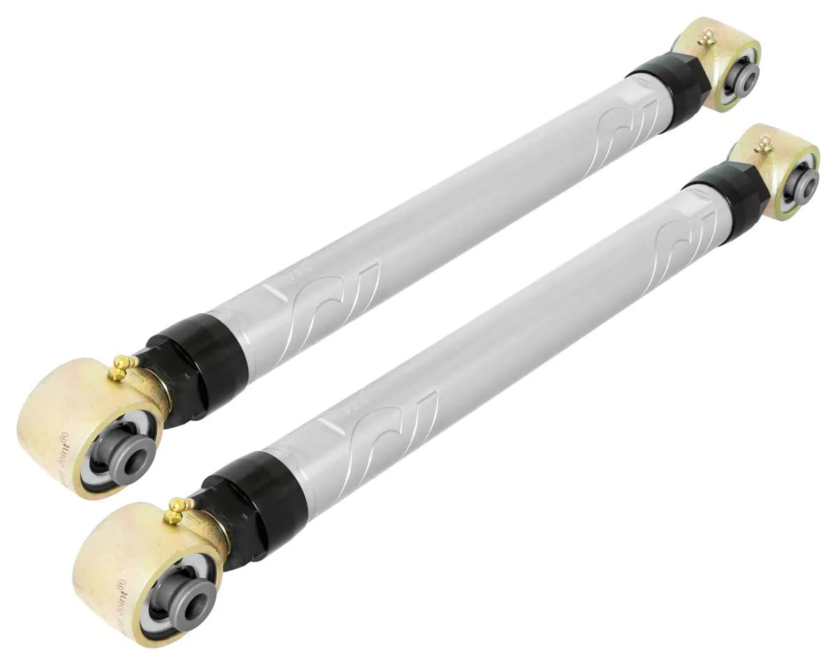 Johnny Joint® Control Arm Set; Billet Aluminum Control Arms; Double Adjustable; w/Rocknut;